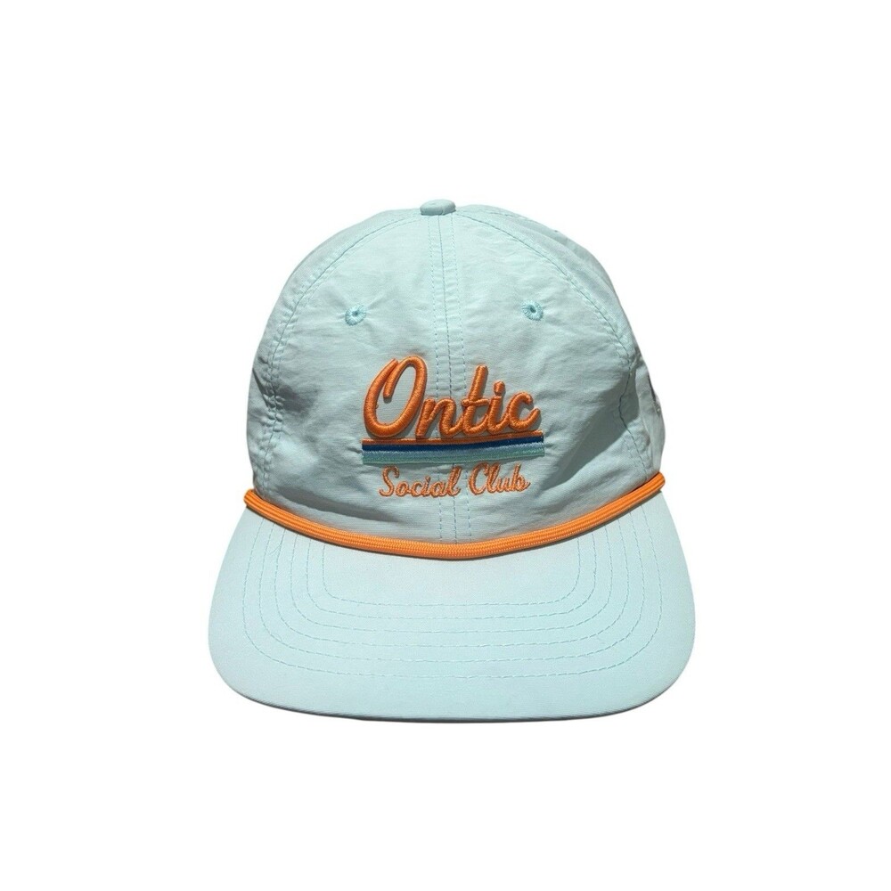 Ontic Social Club Adjustable Rope Snapback Hat W/ Nylon ‘’est 2017’’